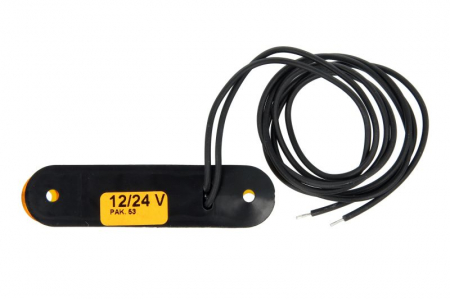 Lumina delimitare stanga/dreapta, portocaliu, LED, inaltime 20mm; latime 79mm; adancime 11mm lungime cablu 500mm, 12/24V [1]