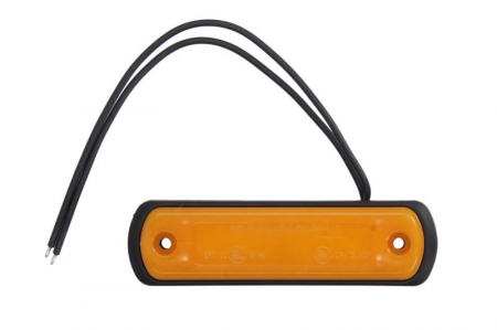 Lumina delimitare stanga/dreapta, portocaliu, LED, inaltime 31mm; latime 110mm; adancime 13mm lungime cablu 220mm, 12/24V (tip: neon) Piese Auto - Lumina delimitare stanga/dreapta, portocaliu, LED, inaltime 31mm; latime 110mm; adancime 13mm lungime cablu 220mm, 12/24V (tip: neon)