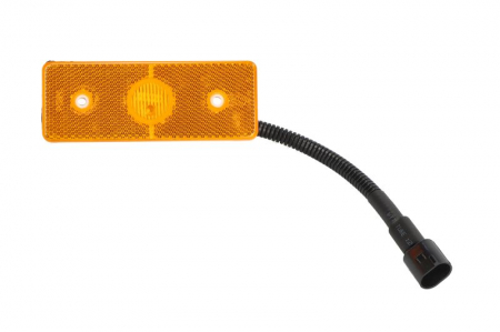 Proiectoare - Lumina delimitare stanga/dreapta, portocaliu, LED, inaltime 41mm; latime 120mm; adancime 7mm lungime cablu 400mm, fara prindere, 24V (cu fire)