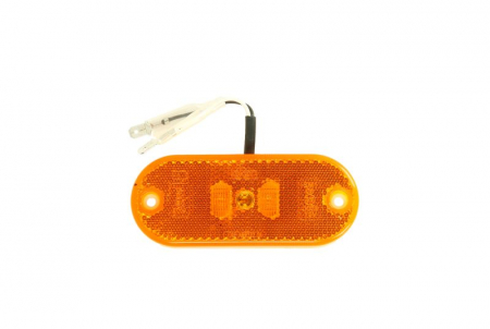 Piese Auto - Lumina delimitare stanga/dreapta, portocaliu, LED, inaltime 45mm; latime 110mm; adancime 13mm lungime cablu 165mm, fara prindere, 24V