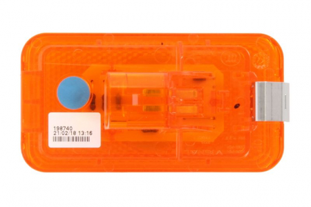 Lumina delimitare stanga/dreapta, portocaliu, LED, inaltime 54mm; latime 102mm fara prindere, 24V [1]