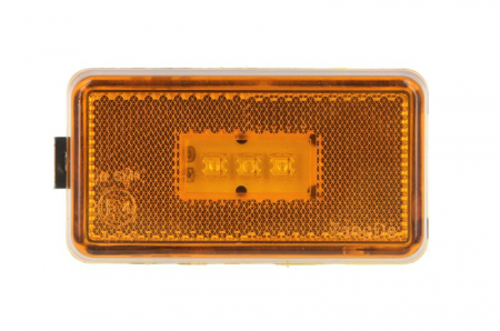 Piese Auto - Lumina delimitare stanga/dreapta, portocaliu, LED, inaltime 55mm; latime 103mm; adancime 28mm fara prindere, 24V potrivit SCANIA G I, P I, R I, T 01.03-05.19