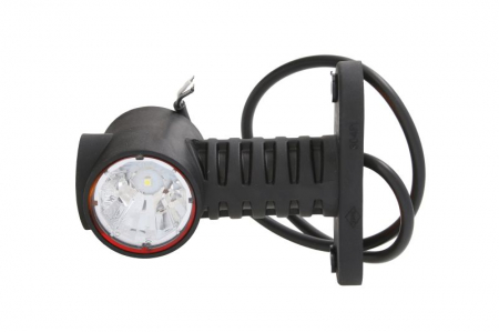 Lumina delimitare stanga/dreapta, portocaliu/rosu/alb, LED, inaltime 100mm; latime 55mm; adancime 117,5mm lungime cablu 500mm, pe brațul lung, 12/24V [2]