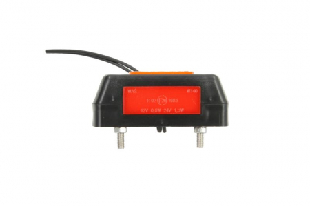 Lumina delimitare stanga/dreapta, portocaliu/rosu/alb, LED, inaltime 105mm; latime 28mm; adancime 34mm lungime cablu 210mm, fara prindere, 12/24V [1]