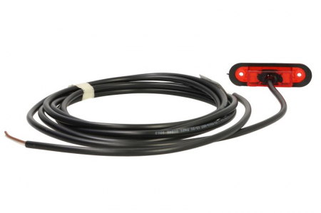 Lumina delimitare stanga/dreapta; POSIPOINT II, rosu, LED, inaltime 24,3mm; latime 81,4mm; adancime 20mm lungime cablu 3500mm, 12/24V (POSIPOINT II) [1]