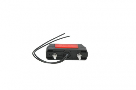 Lumina delimitare stanga/dreapta, rosu/alb, LED, inaltime 105mm; latime 28mm; adancime 34mm lungime cablu 210mm, fara prindere, 12/24V [1]