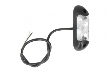 Iluminat auto - Lumina delimitare stanga/dreapta, rosu/alb, LED, inaltime 110mm; latime 30mm; adancime 28,1mm lungime cablu 500mm, 12/24V