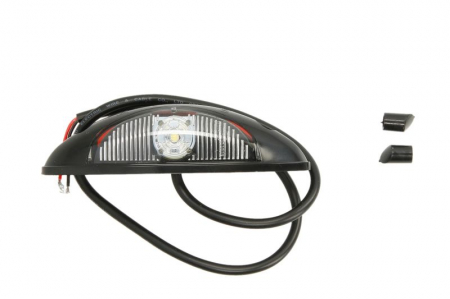 Piese Auto - Lumina delimitare stanga/dreapta, rosu/alb, LED, inaltime 125mm; latime 39mm; adancime 32mm lungime cablu 500mm, fara prindere, 9/32V