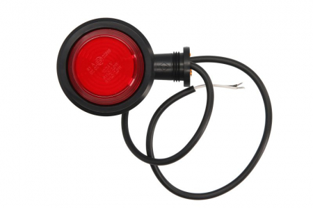 Lumina delimitare stanga/dreapta, rosu/alb, LED, inaltime 79mm; latime 87,6mm; adancime 106mm lungime cablu 600mm, brat scurt, 12/24V (tip: neon) [1]
