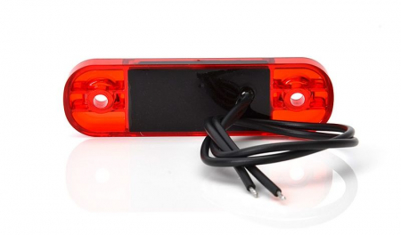 Lumina delimitare stanga/dreapta, rosu, LED, inaltime 24,2mm; latime 83,8mm; adancime 10,4mm lungime cablu 230mm, 12/24V [1]