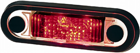 Lumina delimitare stanga/dreapta, rosu, LED, inaltime 25,9mm; latime 79mm lungime cablu 500mm, 12/24V [1]