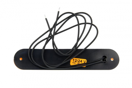 Lumina delimitare stanga/dreapta; SLIM, portocaliu, 6 LED, inaltime 15,5mm; latime 135mm; adancime 27mm lungime cablu 500mm, 12/24V (SLIM) [1]