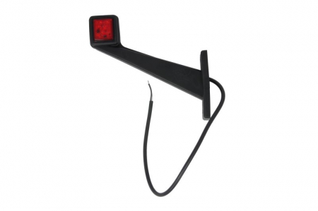 Lumina delimitare stanga, forma: dreptunghiular, rosu/alb, LED lungime cablu 400mm, pe brațul lung, 12/24V [0]