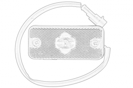 Iluminat auto - Lumina delimitare stanga, galben, W5W, 12/24V potrivit IVECO EUROSTAR, EUROTECH MH, EUROTECH MP, STRALIS I, TRAKKER I 01.92-