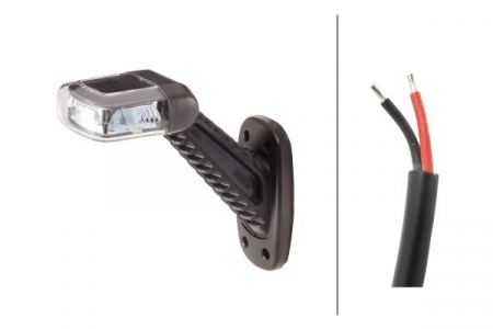 Lumina delimitare stanga, portocaliu/rosu/alb, LED, inaltime 143,7mm; latime 148,6mm; adancime 61,5mm, fixare verticala, 12/24V [2]