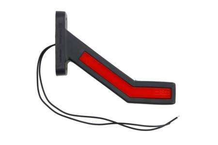 Lumina delimitare stanga, portocaliu/rosu/alb, LED lungime cablu 240mm, pe brațul lung, 12/24V (tip: neon) [1]
