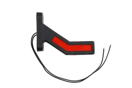 Lumina delimitare stanga, portocaliu/rosu/alb, LED lungime cablu 240mm, pe brațul mediu-lung, 12/24V (tip: neon) [1]