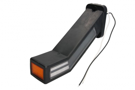 Lumina delimitare stanga, portocaliu/rosu/alb, LED lungime cablu 400mm, pe brațul lung, 12/24V [2]