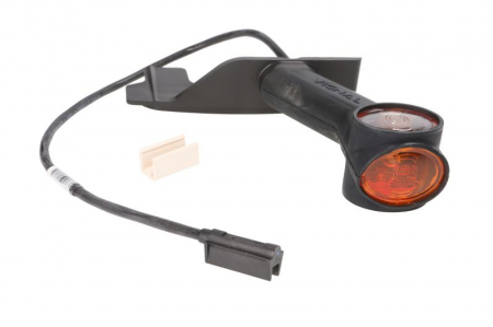 Lumina delimitare stanga, portocaliu/rosu/alb, lungime cablu 500mm, pe brațul mediu-lung, 12/24V [2]