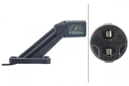 Lumina delimitare stanga, rosu/alb/galben, LED, inaltime 102mm; latime 35mm; adancime 35/183mm, lungime cablu 500mm, 12/24V (IP6K9K) [2]