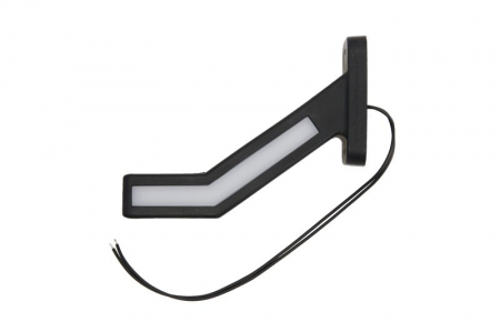 Lumina delimitare stanga, rosu/alb, LED lungime cablu 240mm, pe brațul lung, 12/24V (tip: neon) [1]