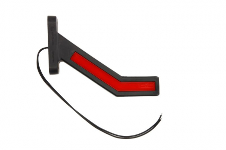 Iluminat auto - Lumina delimitare stanga, rosu/alb, LED lungime cablu 240mm, pe brațul lung, 12/24V (tip: neon)