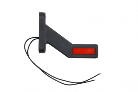 Lumina delimitare stanga, rosu/alb, LED lungime cablu 240mm, pe brațul mediu-lung, 12/24V (tip: neon) [1]