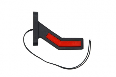 Lumina delimitare stanga, rosu/alb, LED lungime cablu 240mm, pe brațul mediu-lung, 12/24V (tip: neon) [1]