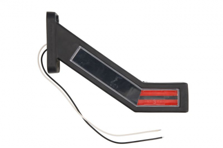 Iluminat auto - Lumina delimitare stanga, rosu/alb, LED lungime cablu 400mm, pe brațul lung, 12/24V