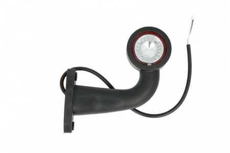 Lumina delimitare stanga, rosu/alb, LED lungime cablu 450mm, pe brațul mediu-lung, 12/24V [1]