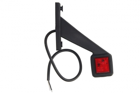 Lumina delimitare stanga, rosu/alb lungime cablu 350mm, pe brațul mediu-lung, 12/24V [1]