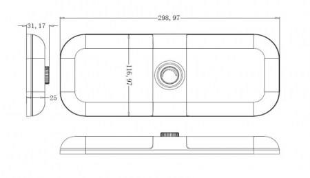 Lumina interior (12/24V) lungime: 299mm; latime: 117mm; inaltime:25mm [2]
