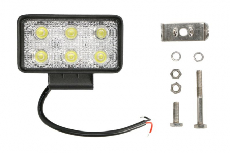 Iluminat auto - Lumina lucru (Epistar LED, 10-30V, 18W, 1440lm, numar elemente LED: 6x3W, inaltime: 60mm, latime: 110mm, adancime: 56mm)