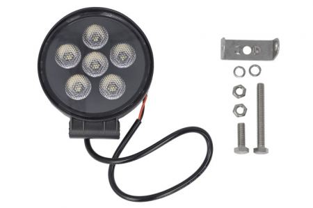 Lumina lucru (LED, 12/24/30V, 15W, 1200lm, numar diode: 6x3W, inaltime: 127mm, adancime: 50mm, diametru: 115mm, lungime cablu: 0,45m, lumina dispersata) [0]