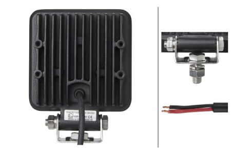 Lumina lucru (LED, 12/24V, 15W, 1500lm, numar elemente LED: 9, inaltime: 100/129mm, latime: 100mm, adancime: 40mm) [1]