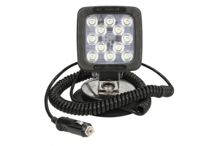 Lumina lucru (LED, 12/24V, 17W, 1750lm, numar elemente LED: 12, lungime: 101mm, inaltime: 101mm, adancime: 60mm, cu comutator; cu dop; cu fir spiralat de 3m; montabil cu magnet) [2]
