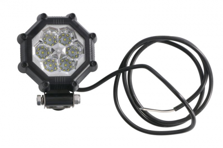 Iluminat auto - Lumina lucru (LED, 12/24V, 23W, 1800lm, numar diode: 6, inaltime: 105mm, latime: 105mm, adancime: 58mm, lungime cablu: 1,5m, lumina dispersata)