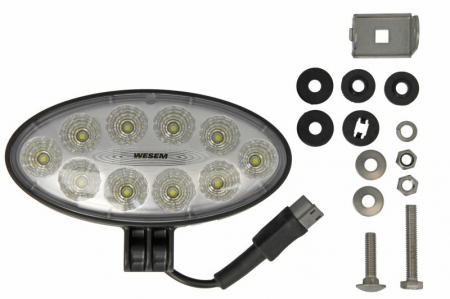 Iluminat auto - Lumina lucru (LED, 12/24V, 28W, 2200lm, numar elemente LED: 10, lungime: 176mm, inaltime: 87mm, adancime: 86mm, lungime cablu: 0,15m, cadru din plastic; carcasa din aliaj)