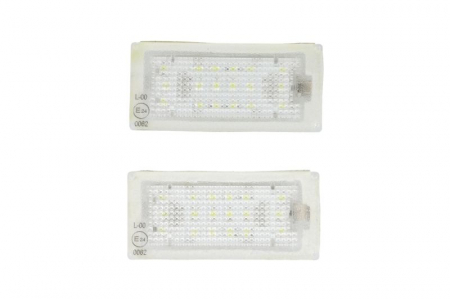 Piese Auto - Lumina numar inmatriculare, culoare lumina: alb; set, 12V, cu aprobare circulatie potrivit BMW 3 (E46) 12.98-07.06