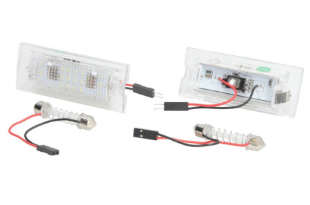 Piese Auto - Lumina numar inmatriculare, culoare lumina: alb; set, 12V, cu aprobare circulatie potrivit BMW X3 (E83), X5 (E53) 01.00-12.11
