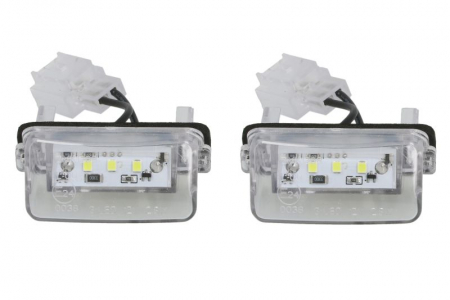 Piese Auto - Lumina numar inmatriculare, culoare lumina: alb; set, 12V, cu aprobare circulatie potrivit DS DS 4; CITROEN BERLINGO, BERLINGO MULTISPACE, BERLINGO/MINIVAN, C3 I, C3 PICASSO, C4 GRAND PICASSO I 04.93-