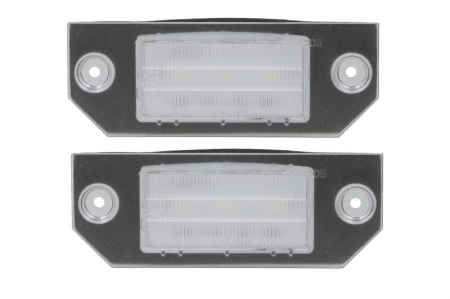 Piese Auto - Lumina numar inmatriculare, culoare lumina: alb; set, 12V, cu aprobare circulatie potrivit FORD FOCUS II 07.04-09.12