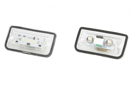 Piese Auto - Lumina numar inmatriculare, culoare lumina: alb; set, 12V, cu aprobare circulatie potrivit MERCEDES C (W203), CLK (A209), CLK (C209), SL (R230); CHRYSLER CROSSFIRE 05.00-01.12