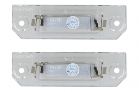 Lumina numar inmatriculare, culoare lumina: alb; set, 12V, cu aprobare circulatie potrivit VW GOLF IV 08.97-06.06 [1]