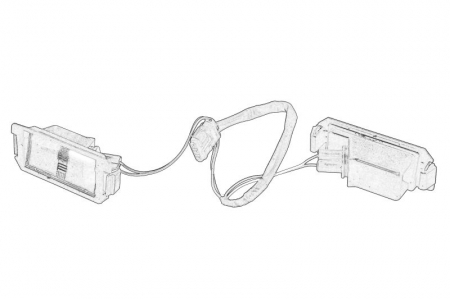 Iluminat auto - Lumina numar inmatriculare potrivit HYUNDAI I20 I 08.08-12.15