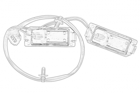 Lumina numar inmatriculare potrivit HYUNDAI I30 10.07- [1]