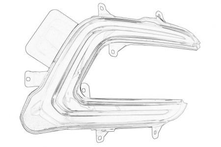 Iluminat auto - Lumina zi fata dreapta (LED) potrivit RENAULT CAPTUR I 0.9-1.6 06.13-