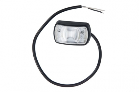 Iluminat auto - Lumini clarificare stanga/dreapta, alb, LED, inaltime 42mm; latime 71mm; adancime 25mm, suprafata, lungime cablu 500mm, 12/24V (cu reflector)