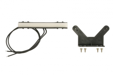 Lumini clarificare stanga/dreapta, forma: dreptunghiular, alb, LED, inaltime 18mm; latime 125mm; adancime 24,5mm, în relief, lungime cablu 400mm, cu cuier, 12/24V (IP6K9K) [0]