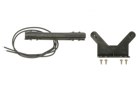 Piese Auto - Lumini clarificare stanga/dreapta, forma: dreptunghiular, negru/alb, LED, inaltime 18mm; latime 125mm; adancime 24,5mm, în relief, lungime cablu 400mm, cu cuier, 12/24V (IP6K9K)